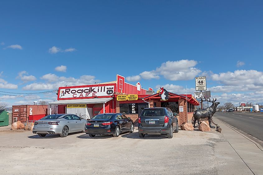 The historic Road Kill Café in Seligman, Arizona