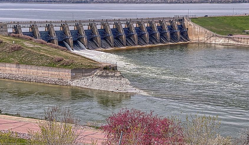 Gavin's Point Dam on the Missouri River