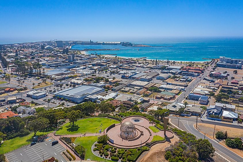 Aerial view of Geraldton, Australia