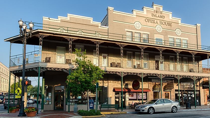 The historic DeLand Opera House in DeLand, Florida