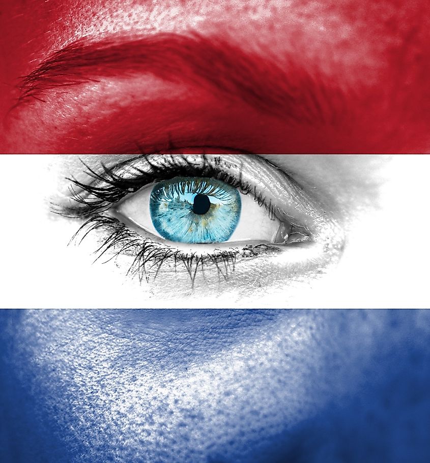Woman From Netherlands with Blue Eyes