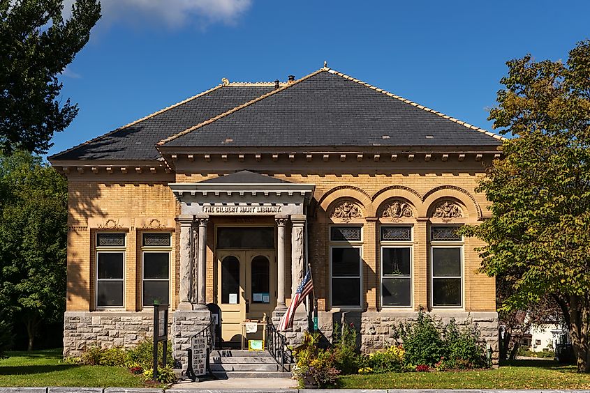 The Gilbert Hart Library in Wallingford, Vermont.