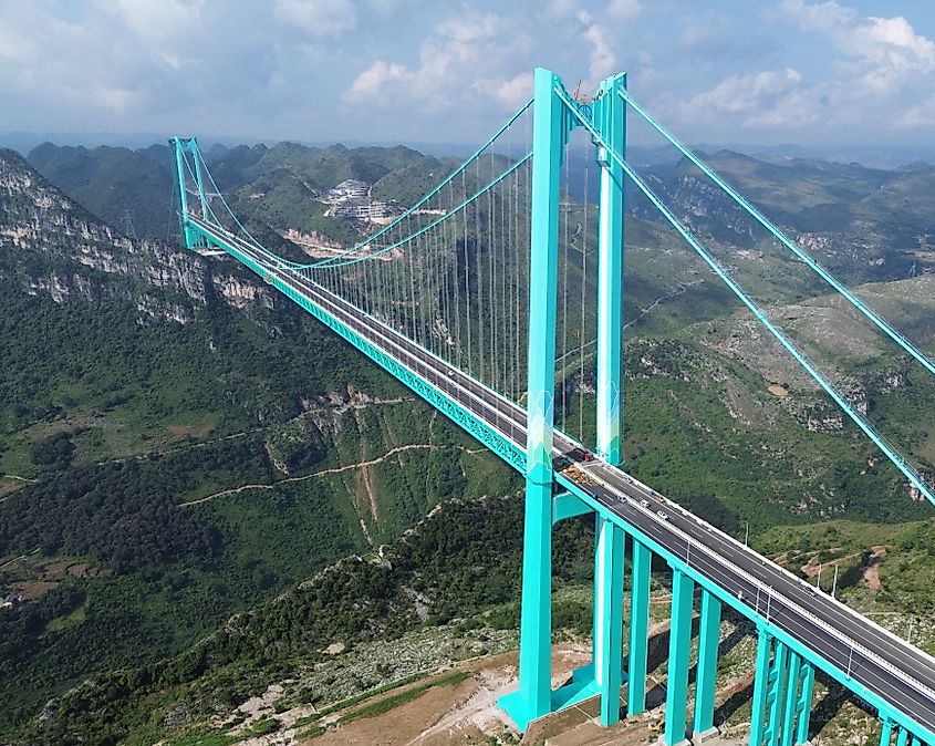 The Huajiang Canyon Bridge that opened in late September 2025