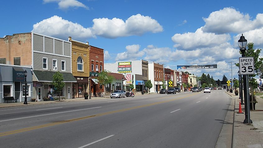 Downtown Kalkaska, Michigan
