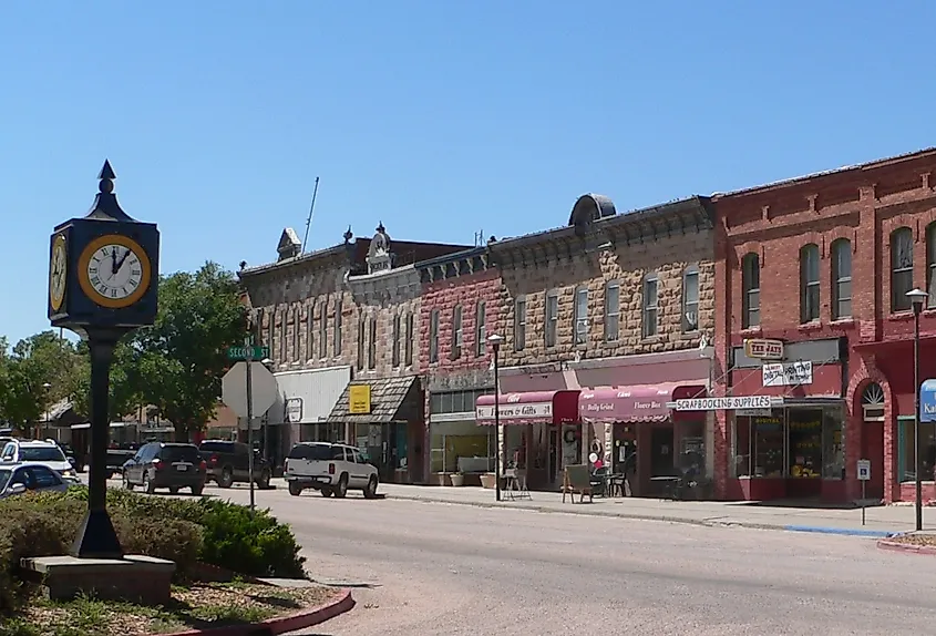 Main Street in Chadron, Nebraska.