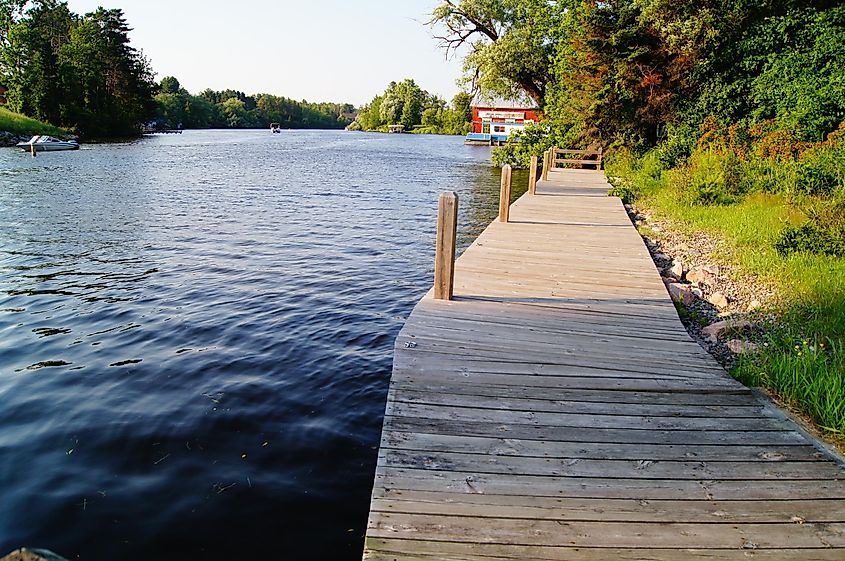 The Wisconsin River near Eagle River, Wisconsin.