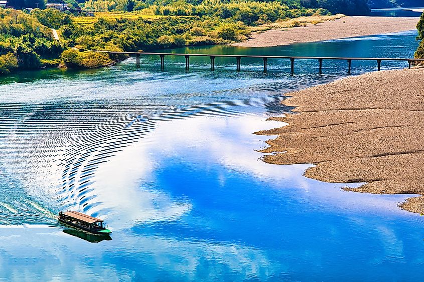 The clear waters of the Shimanto River