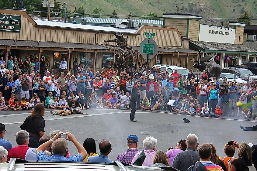 Jackson Hole Shootout celebrations in Jackson, Wyoming.