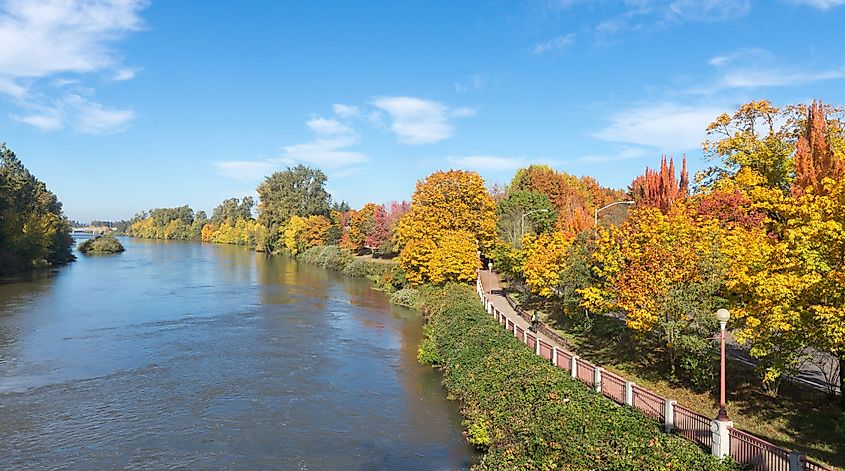 Willamette River in Eugene, Oregon