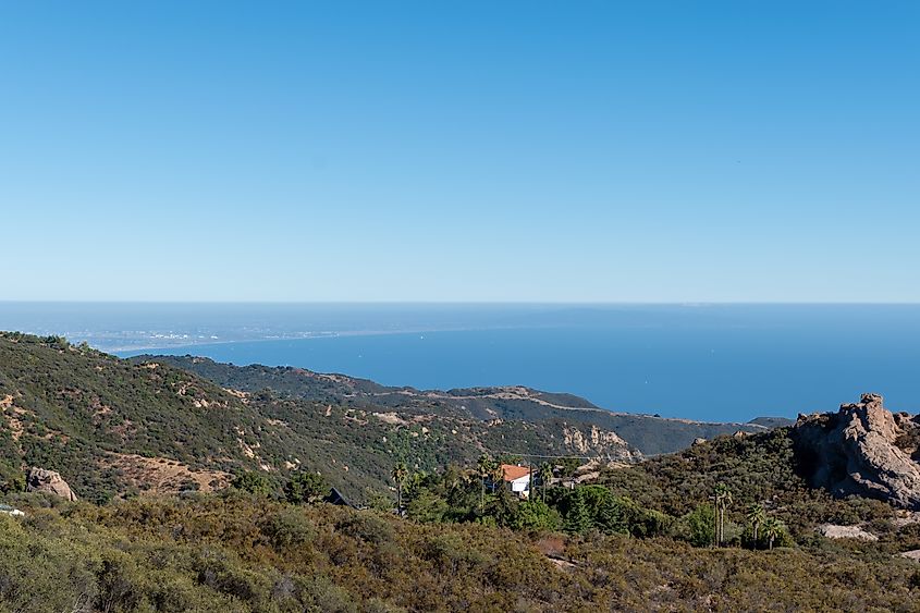 A beautiful view of Topanga State Park in California.
