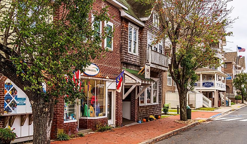 Downtown Manteo, North Carolina.