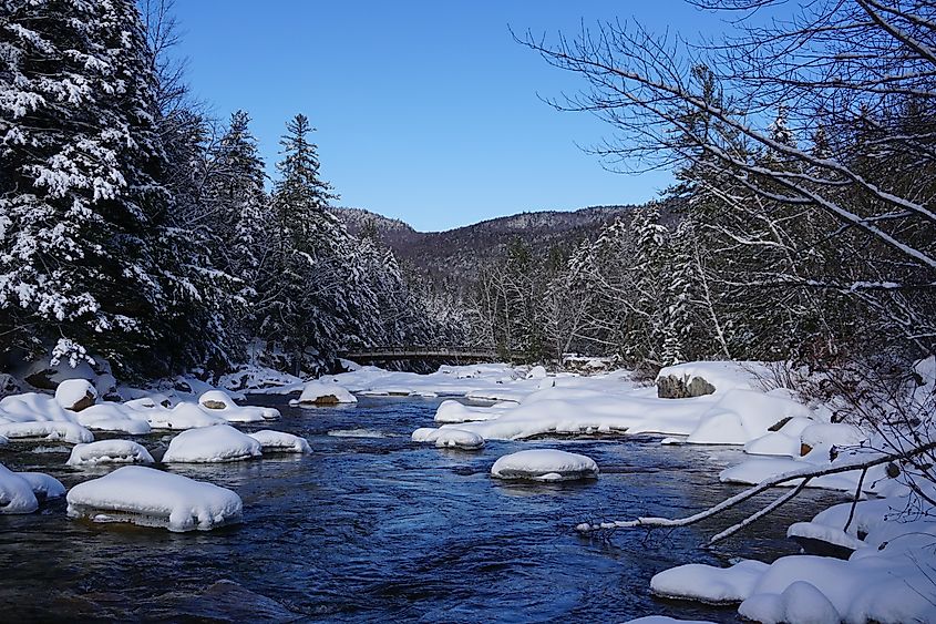 White Mountains near Franklin, New Hampshire.