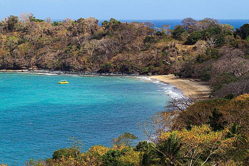 Beach in Mayotte for relaxation.