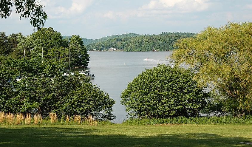 Claytor lake in Southern Virginia near Blacksburg in Dublin, Virginia