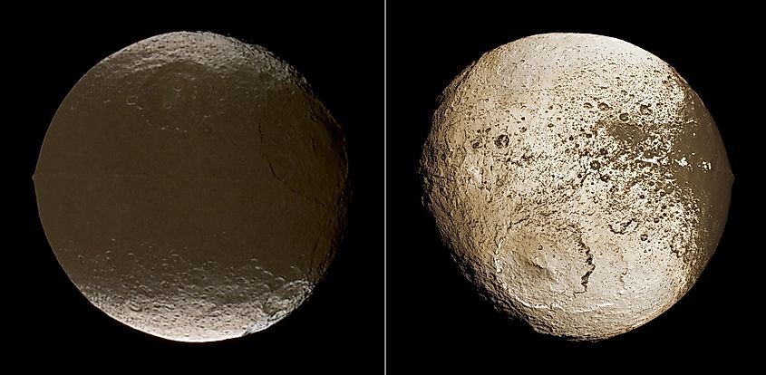 Iapetus hemispheres