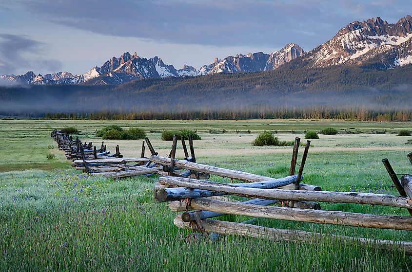 Stunning nature at the Sawtooth National Recreation Area in Idaho.