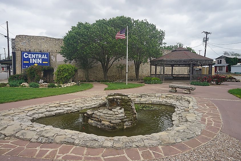 Downtown Dublin Park in Dublin, Texas, USA.