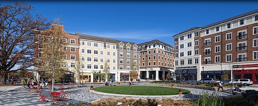 Downtown of Storrs, Connecticut.