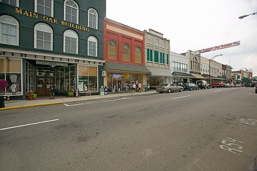 Main street in Mount Airy, North Carolina. Editorial credit: Joseph Sohm / Shutterstock.com