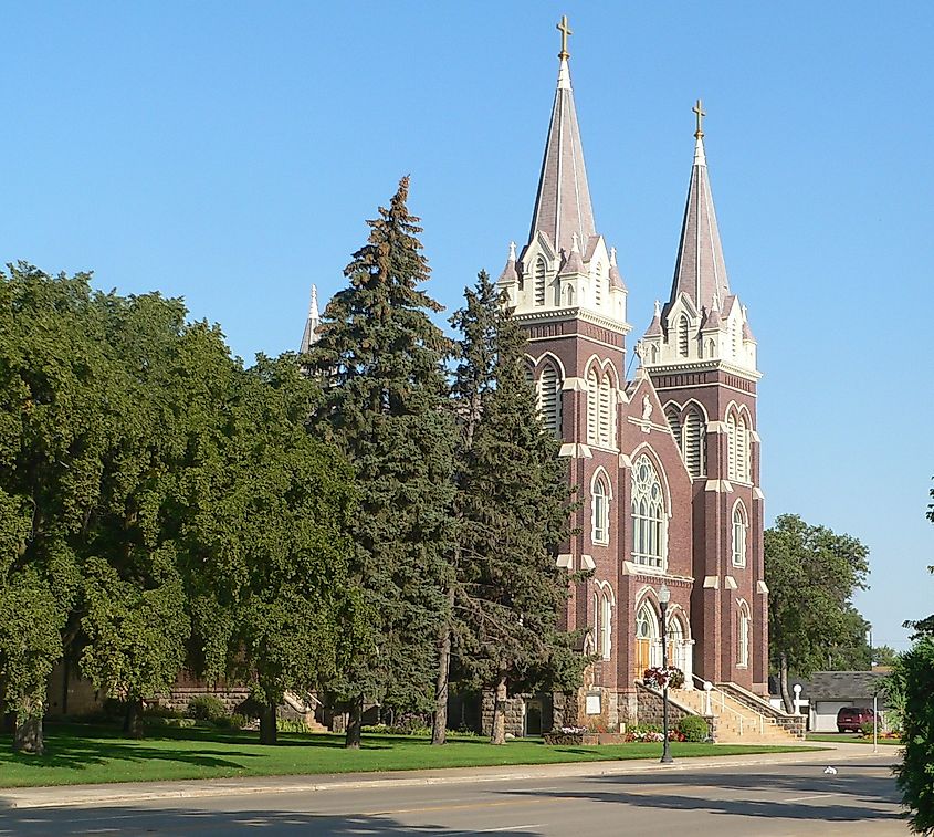 St. James Basilica, at 622 1st Avenue S. in Jamestown, North Dakota.