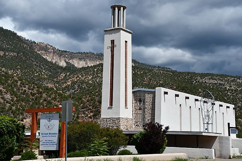 Via Coeli Monastery in Jemez Springs, New Mexico.