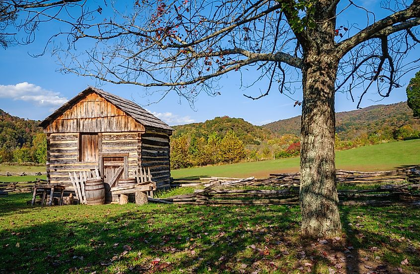 Fall colors in the Cumberland Gap National Historical Park.