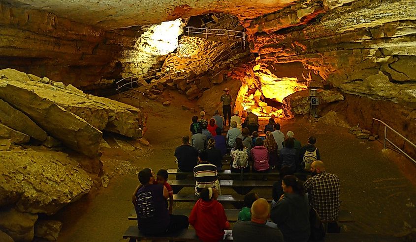 Mammoth Cave National Park Guided Tour, Kentucky, USA