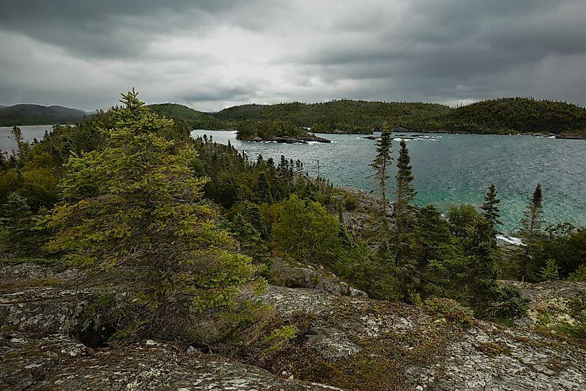 The rugged shores of Lake Superior in Pukaskwa National Park. Photo credit: Brendan Cane