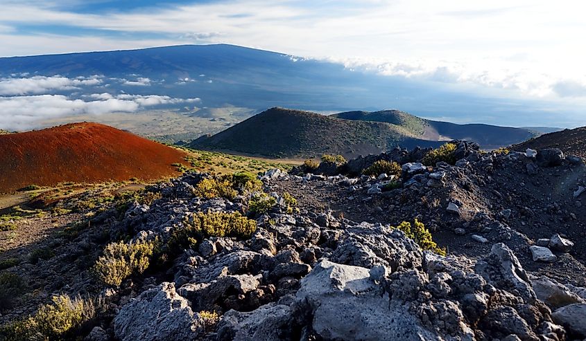 Breathtaking view of Mauna Loa volcano on the Big Island of Hawaii.