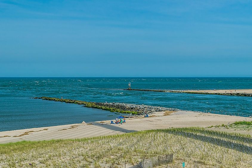 The beautiful landscape of the Delaware Seashore State Park.