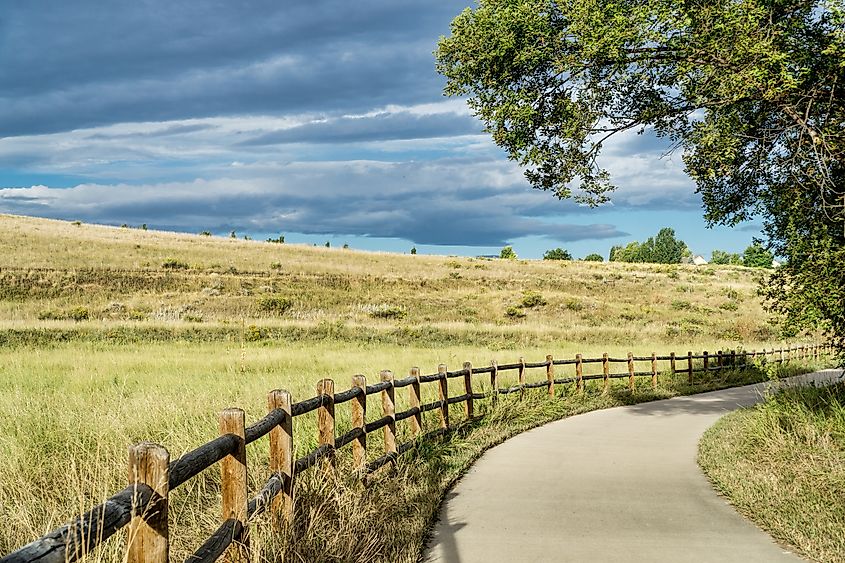Poudre River Trail near Windsor, Colorado.