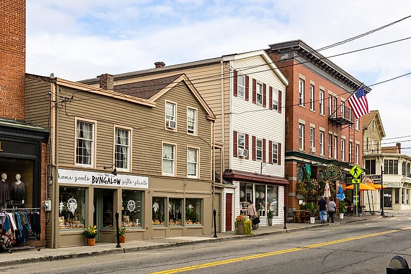 Warwick's quaint shopping district on Main Street.