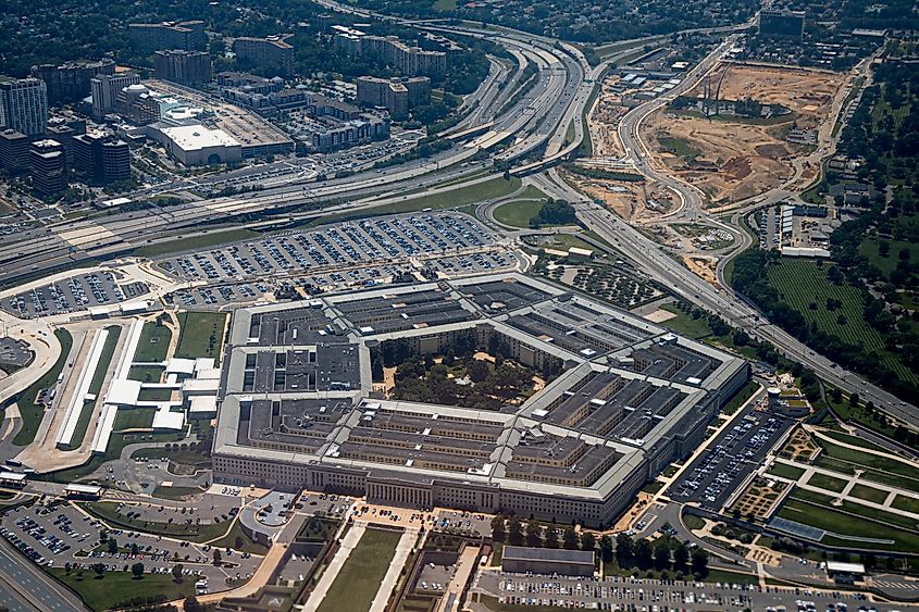 Aerial view of the Pentagon complex