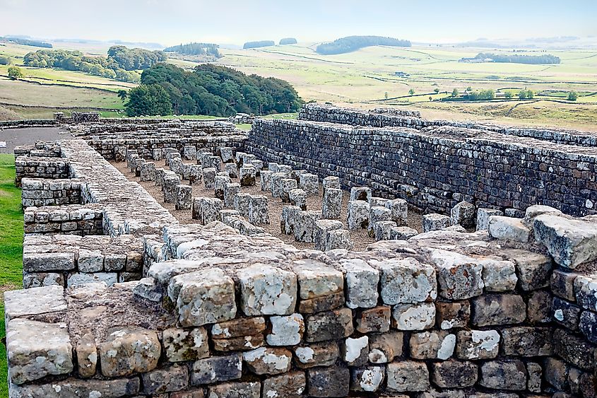 Roman fort on Hadrian's wall Northumbria (MQimages via Shutterstock)