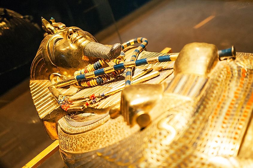 The famous sarcophagus of King Tut.