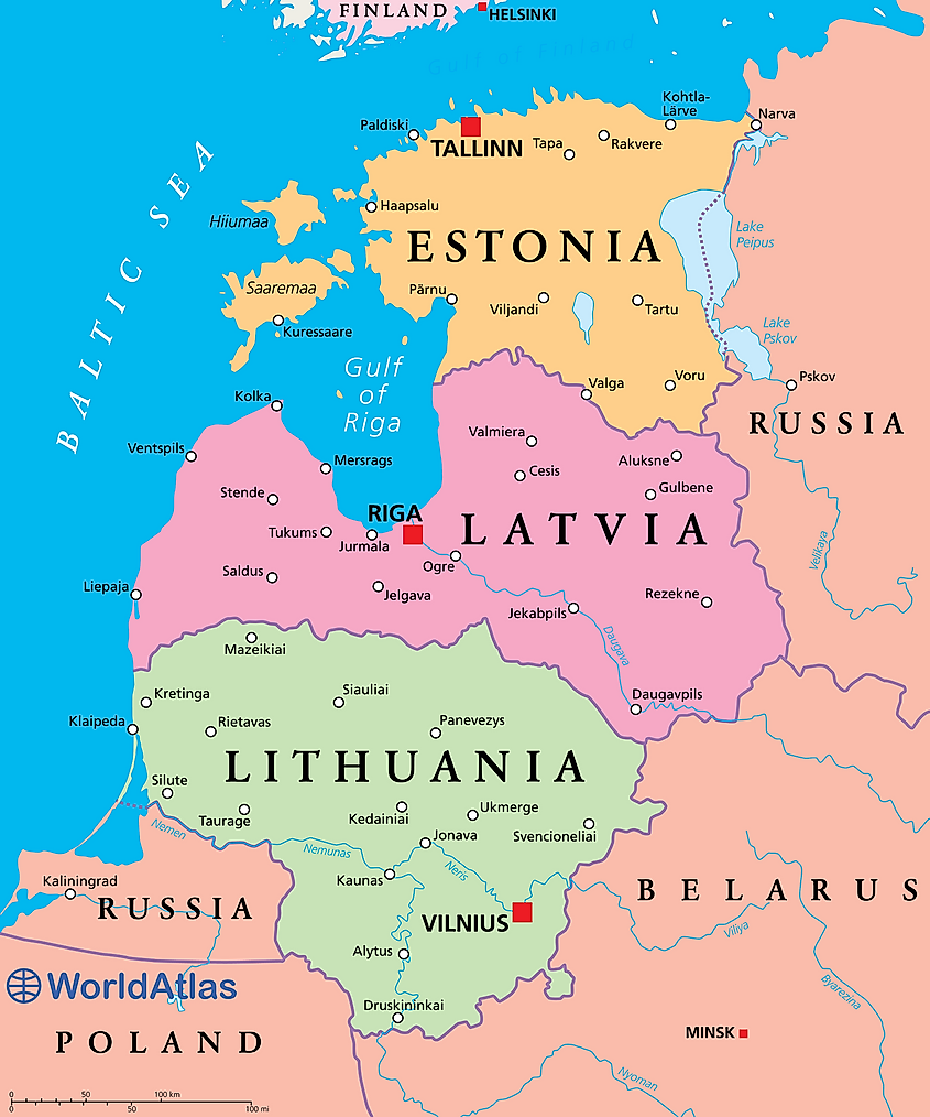 Gulf of Riga map