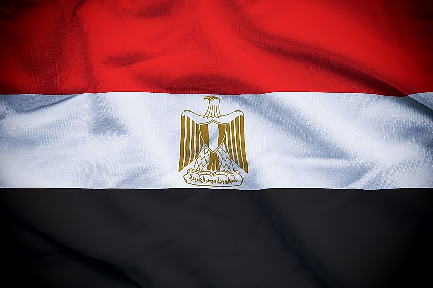 National flag of Egypt.