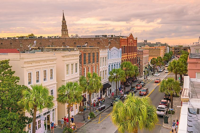 Historical downtown area of Charleston, South Carolina