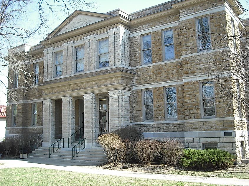 Case Library on the Baker University campus in Baldwin City, Kansas.