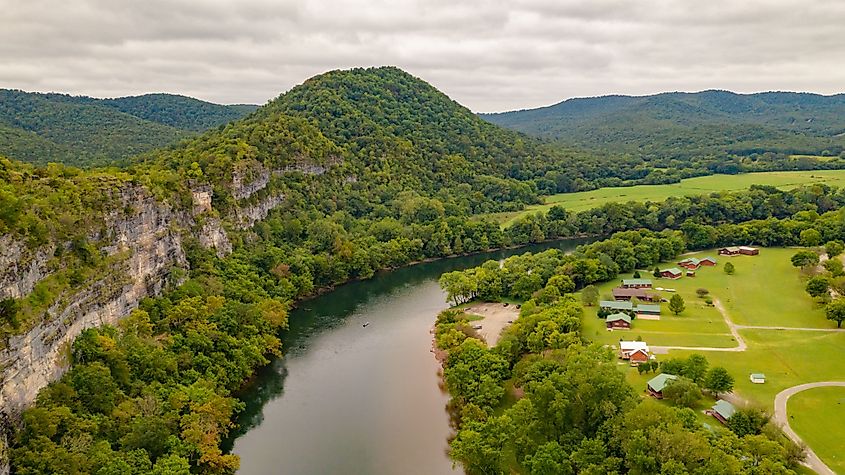 Landscape in Mountain Home, Arkansas.