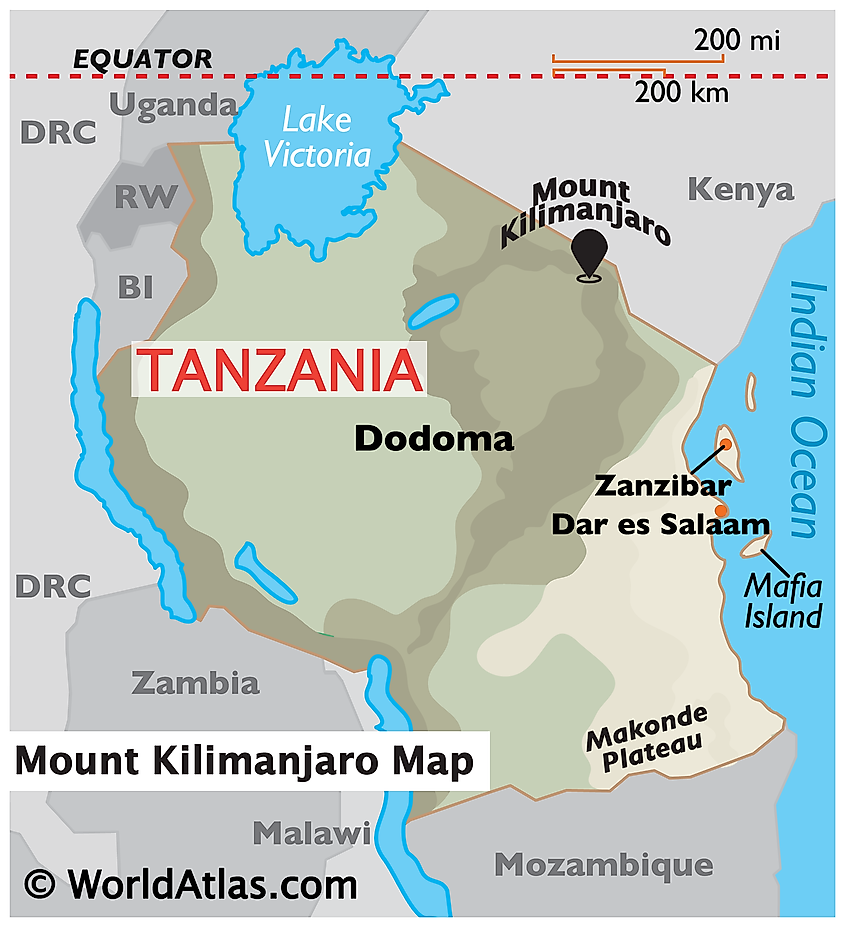 Mount Kilimanjaro - WorldAtlas
