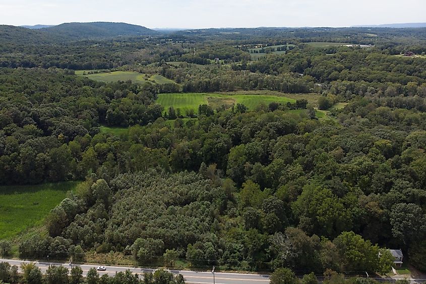 Aerial of Hope New Jersey