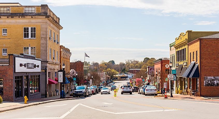 Street view in Belmont, North Carolina
