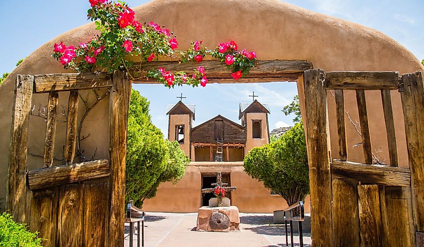 El Santuario de Chimayo pilgrimage site in New Mexico