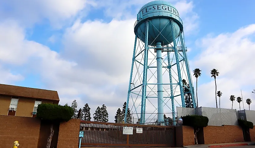 Water tower in El Segundo, California