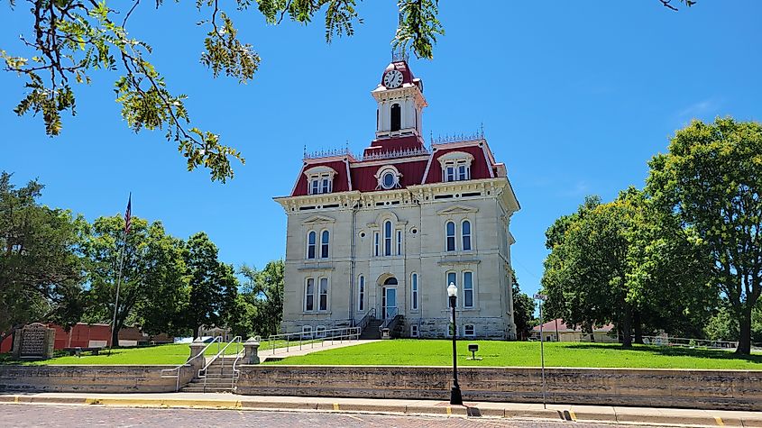 Chase County Courthouse in Cottonwood Falls, Kansas.