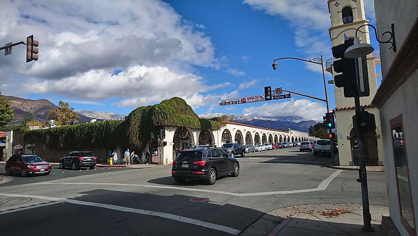 Downtown Ojai, California.