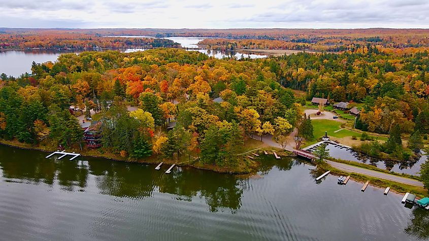 Lake Namakagon, Northern Wisconsin, fall.