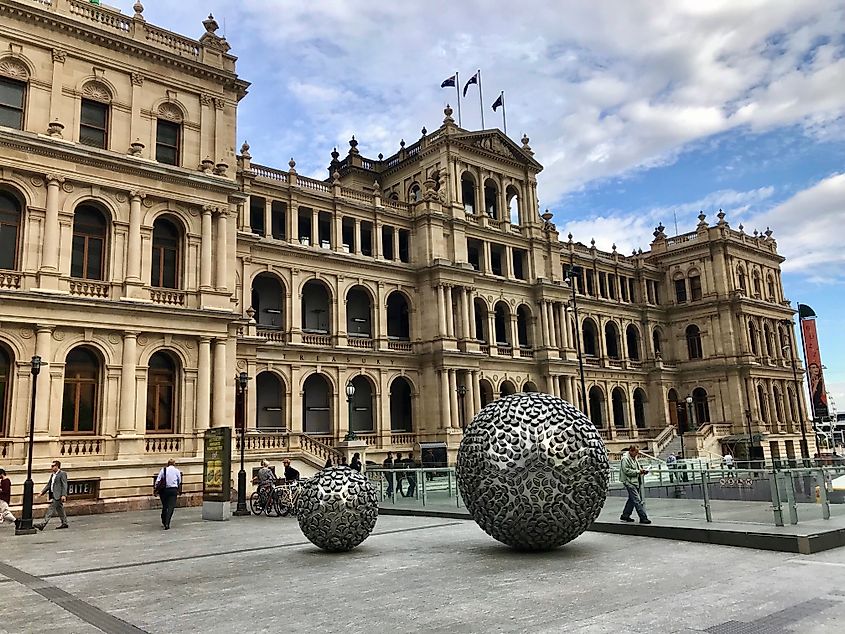 Treasury Casino and Hotel Brisbane, Queensland, Australia, is a heritage-listed former government public administration building.