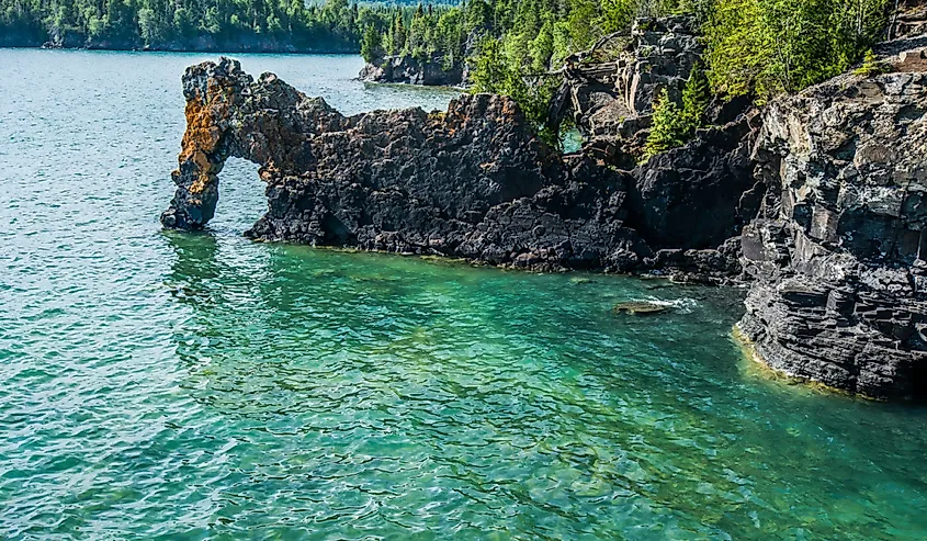 Sleeping Giant Provincial Park near Thunder Bay Ontario on Lake Superior.